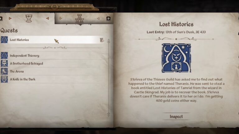 Lost Histories Oblivion Remastered