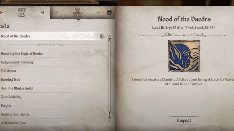 Oblivion Remastered: Blood of the Daedra Quest Guide