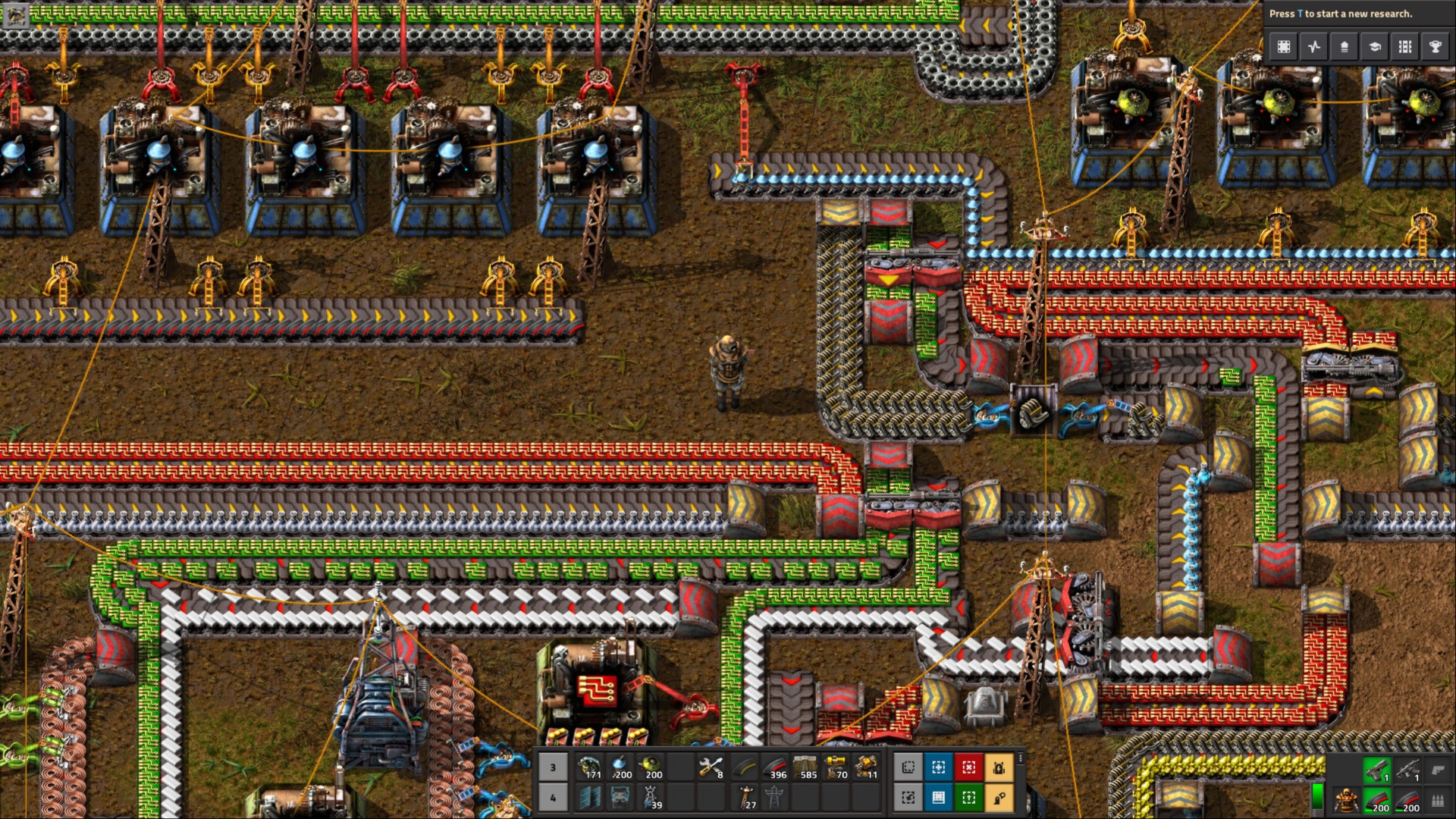 Build a large network of factories (Image via Wube Software)