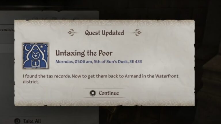 Untaxing the Poor Oblivion Remastered