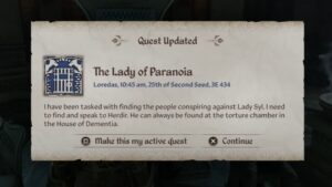 Oblivion Remastered: Lady of Paranoia Quest Guide - Deltia's Gaming