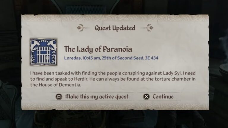 Lady of Paranoia Oblivion Remastered
