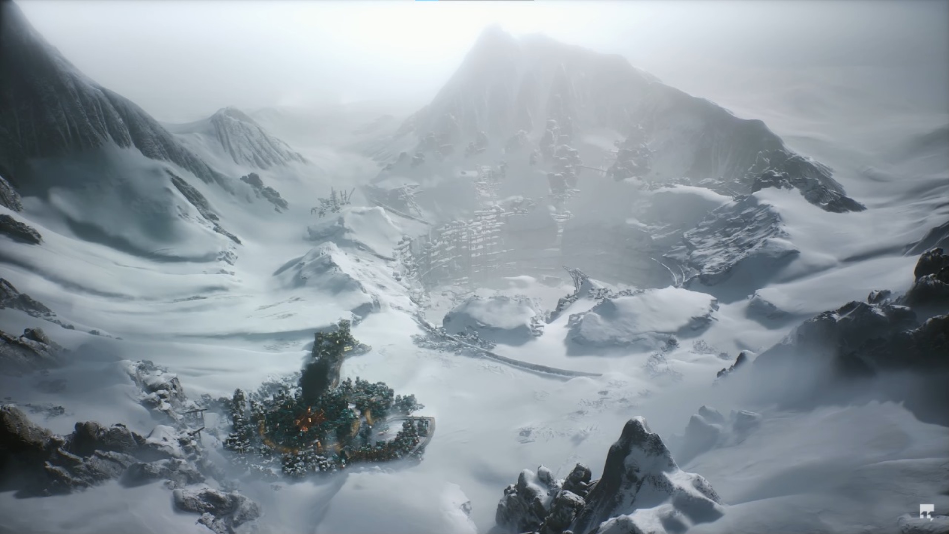 The Pit is a huge open area that you can build on (Image via 11 bit studios)
