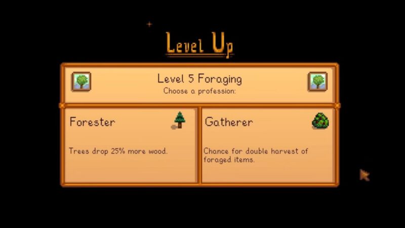 Forester or Gatherer in Stardew Valley (Image via ConcernedApe)