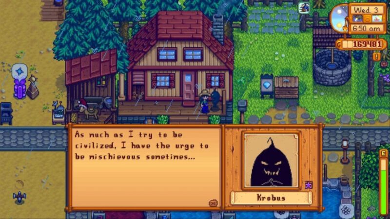 Krobus in Stardew Valley (Image via ConcernedApe)