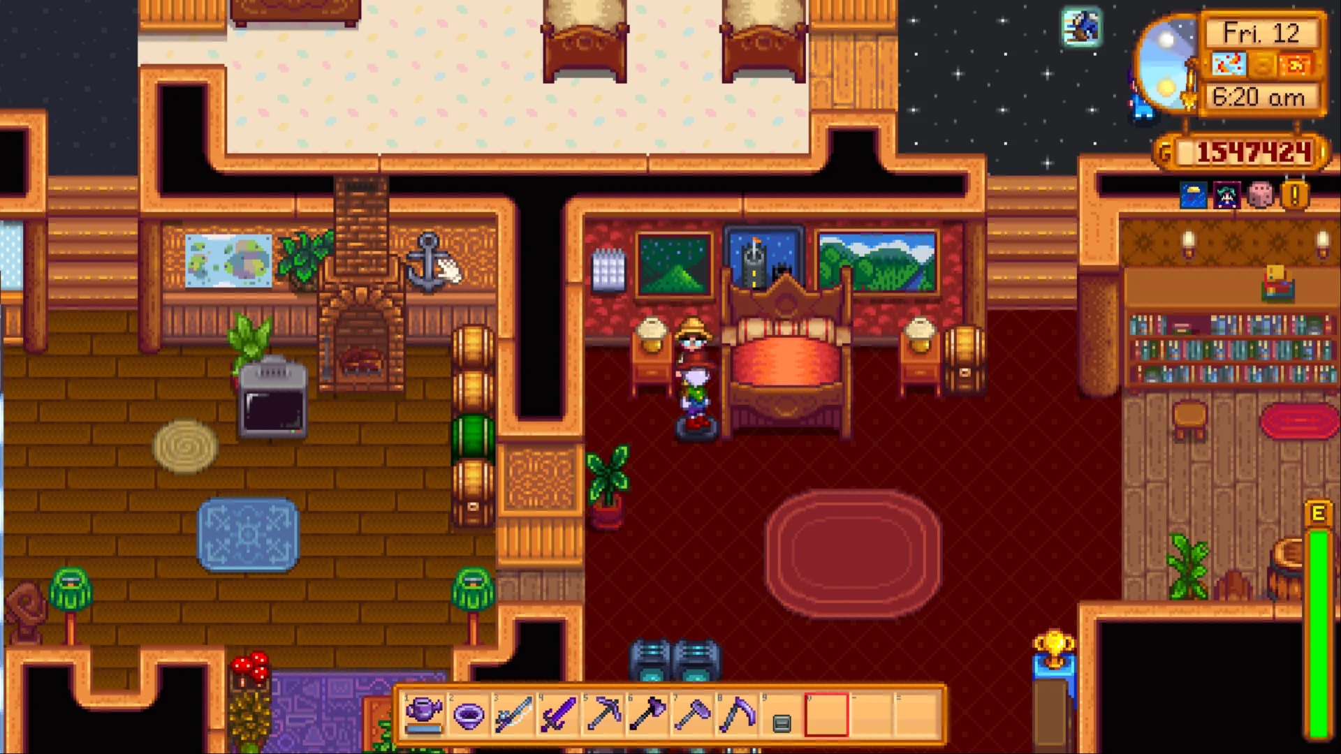 The mannequins mostly stand beside your bed (Image via ConcernedApe)