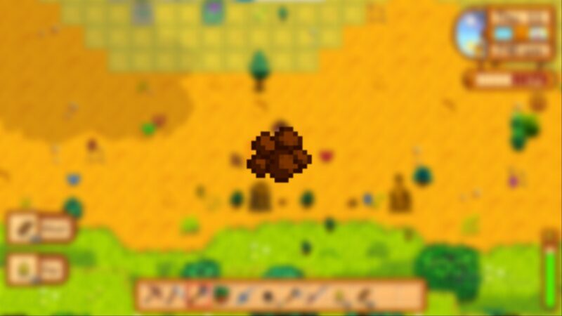 Obtain clay in Stardew Valley (Image via ConcernedApe)