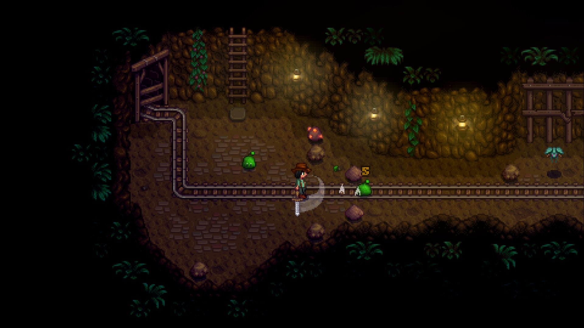 Make sure to clear the Mines before farming clay (Image via ConcernedApe)