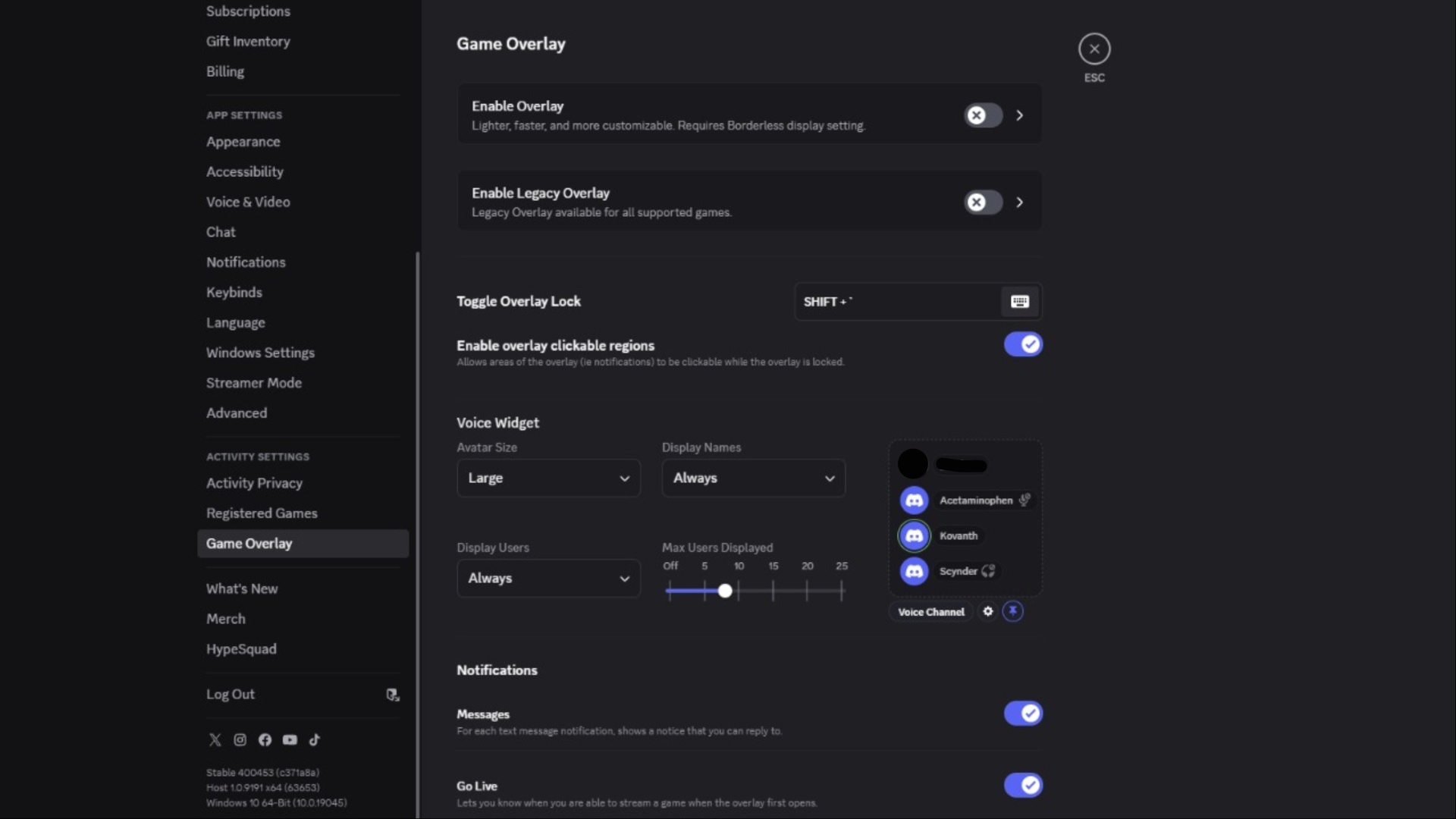 Turn off Discord Overlay (Image via Deltias Gaming)