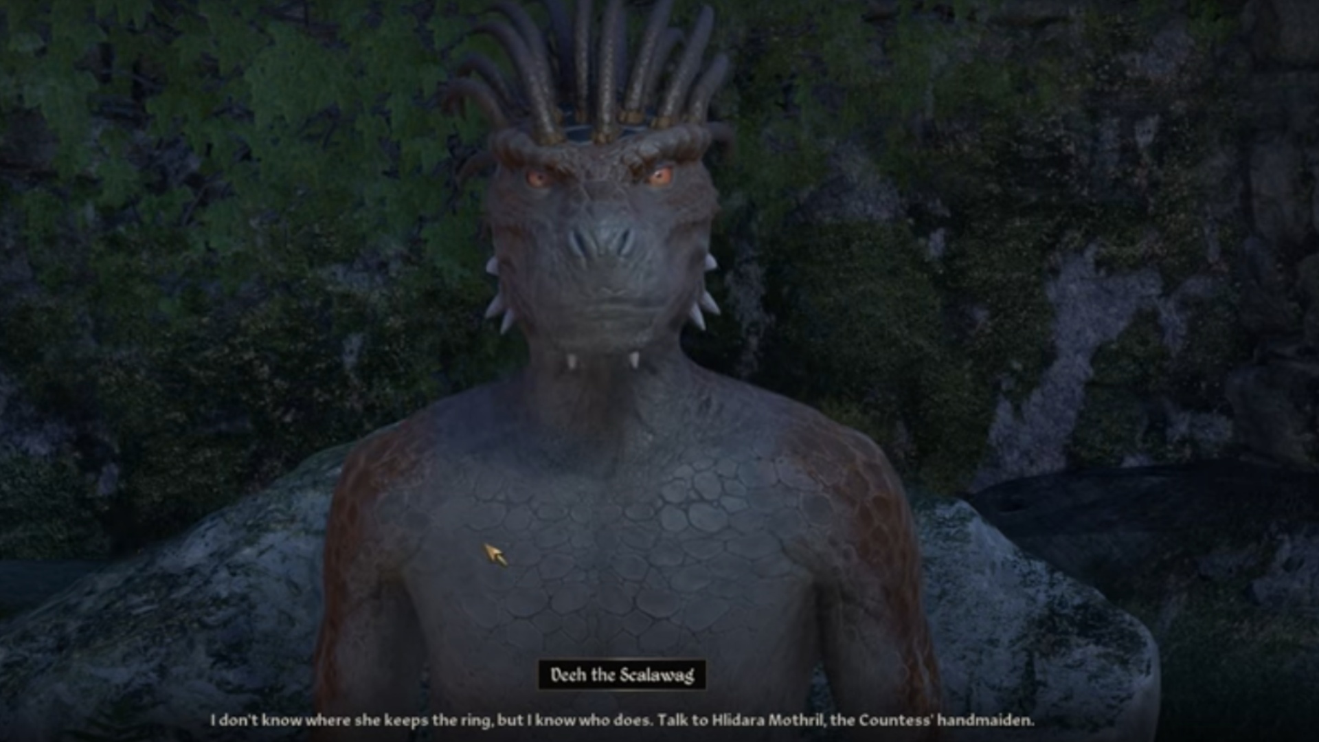 You need to return to the beggar periodically to get intel about the ring (Image via Bethesda | ZaFrostPet/YouTube)