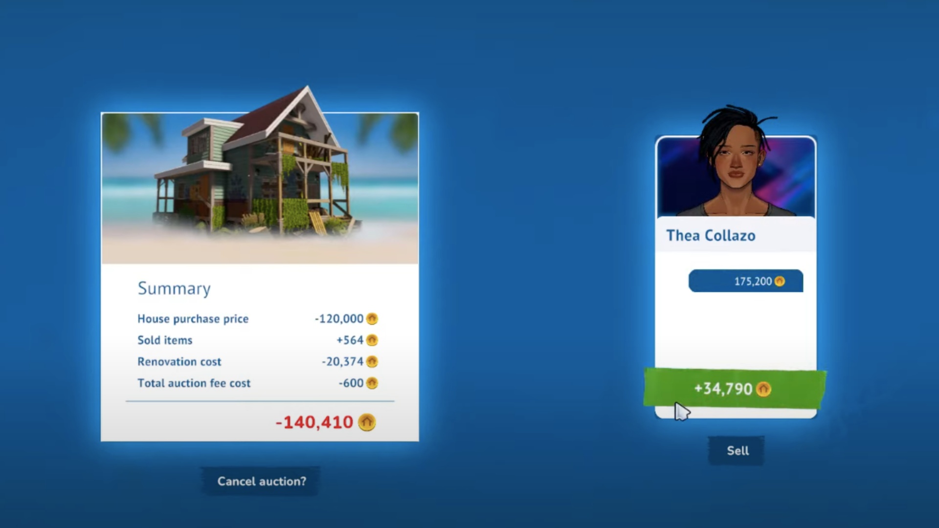 Select the best offer to sell Sell House House Flipper 2 (Image via Frozen District | Quick Tips/YouTube)