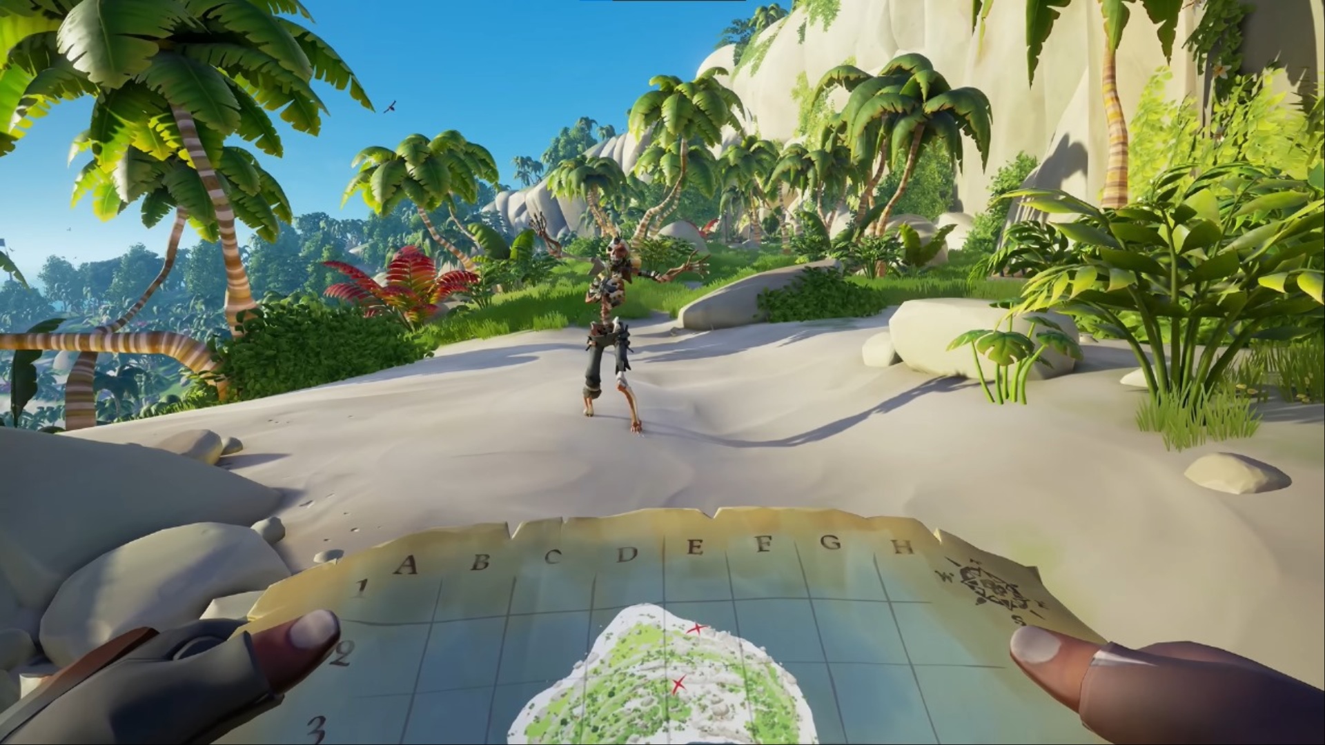 Order of Bone and Blade skeleton in Sea of Thieves (Image via Rare)