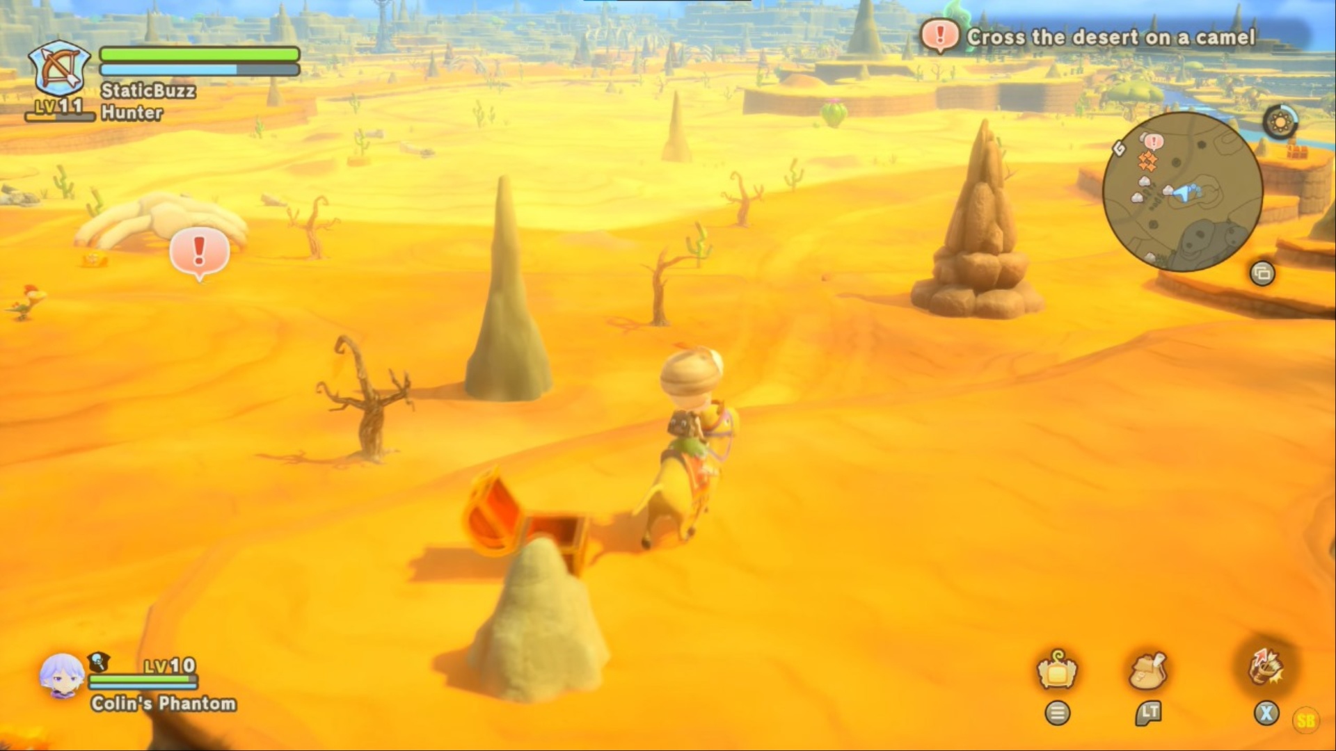 The first dropped belongings are near the large skeleton (Image via LEVEL5 Inc | YouTube@Static Buzz)