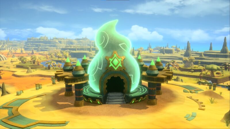 Gleaming building in Fantasy Life i: The Girl Who Steals Time (Image via LEVEL5 Inc)