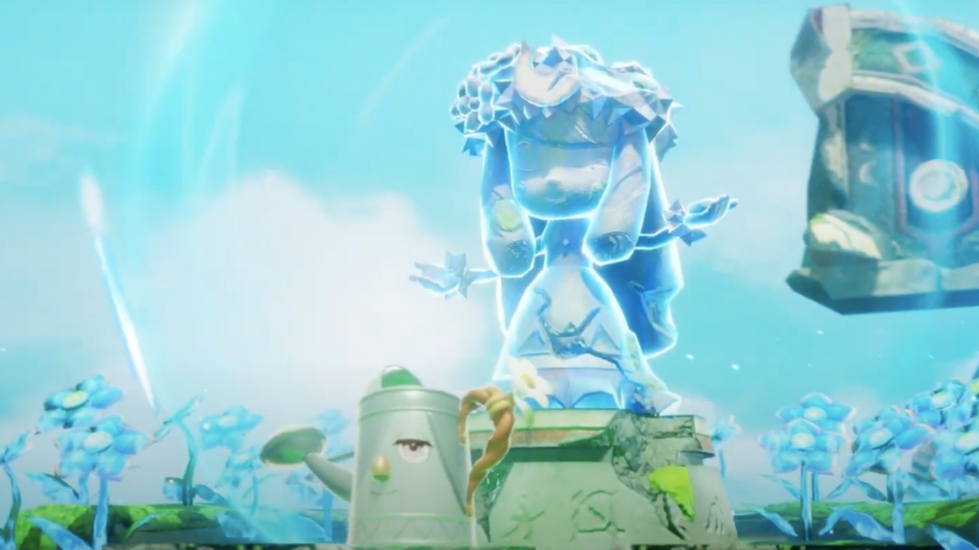 Pino is now a Leafy Water Can Strangeling (Image via Level-5)