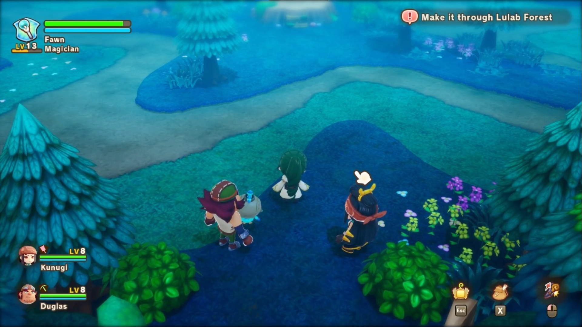 Lulab Forest in Fantasy Life i: The Girl Who Steals Time (Image via LEVEL5 Inc)