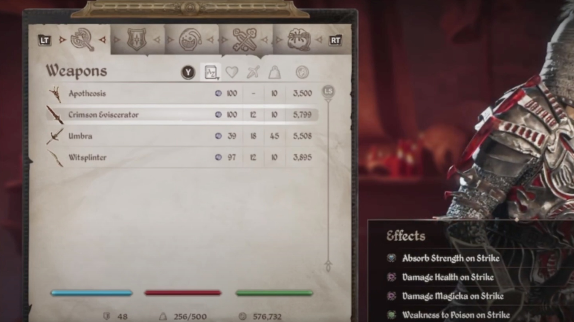 Crimson Eviscerator in Oblivion Remastered