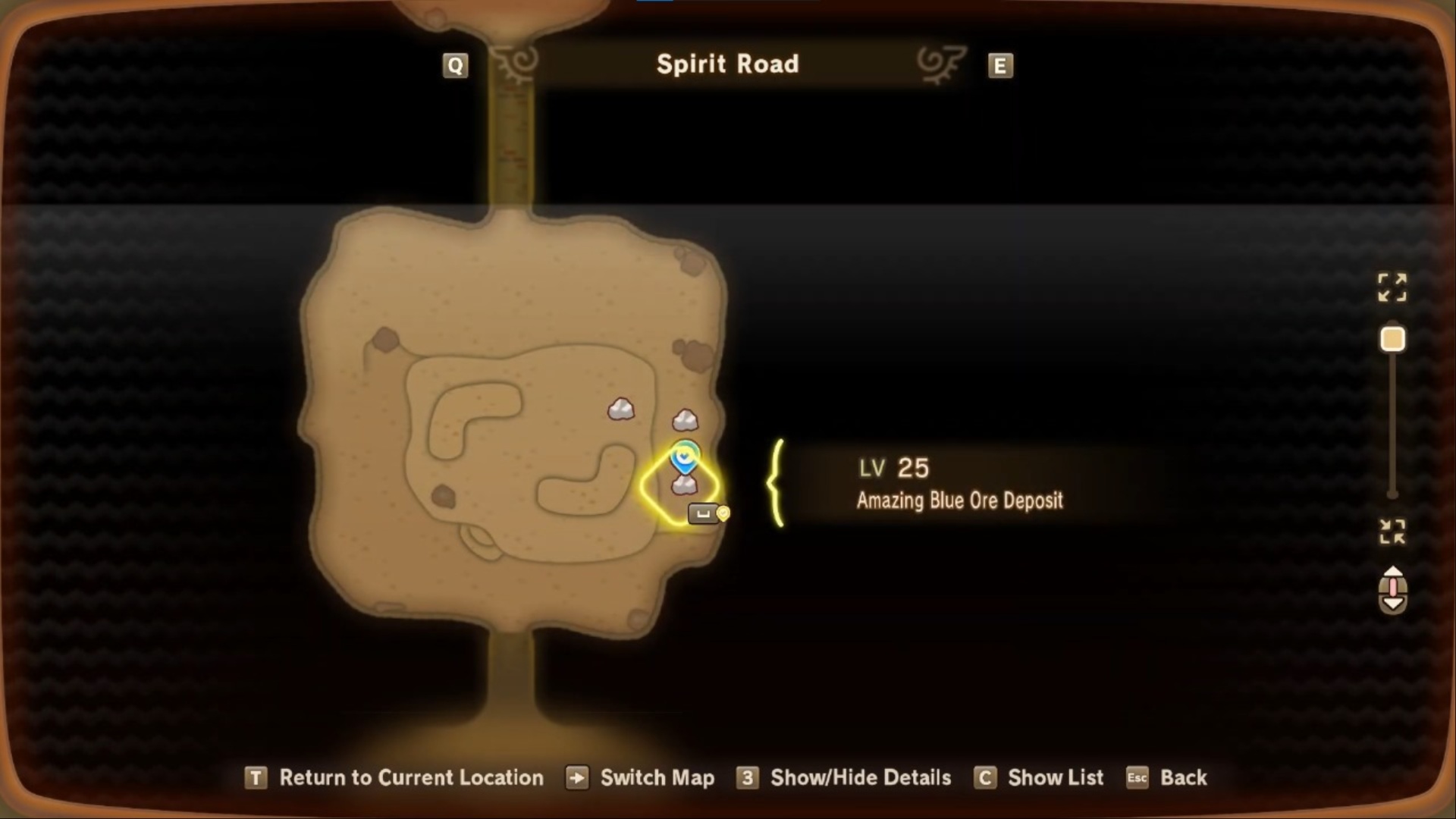 Blue Ore location on the map (Image via LEVEL5 Inc)