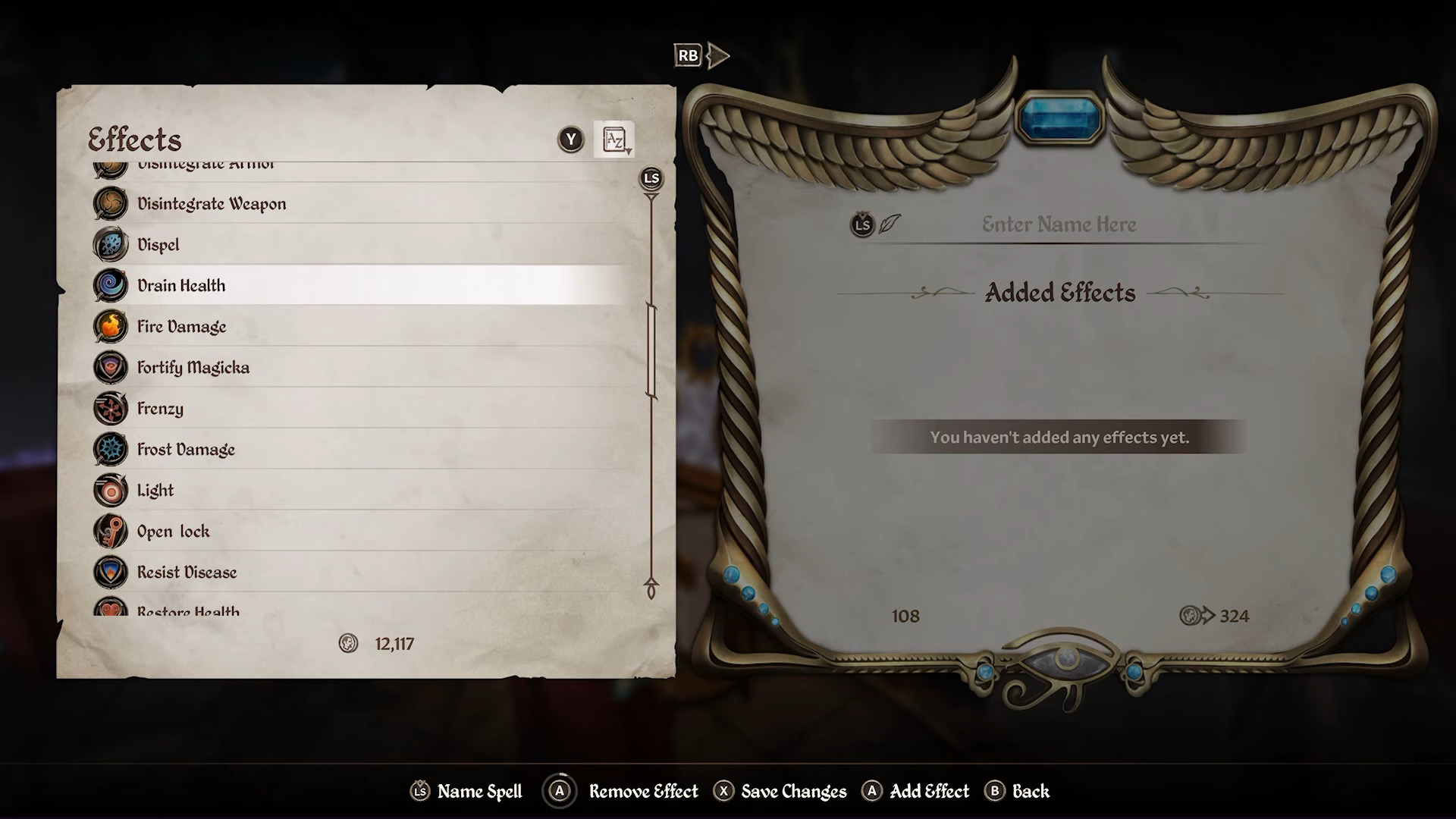 You can use custom spells to also create similar effects (Image via Bethesda Softworks and @GameVibzMason/YouTube)