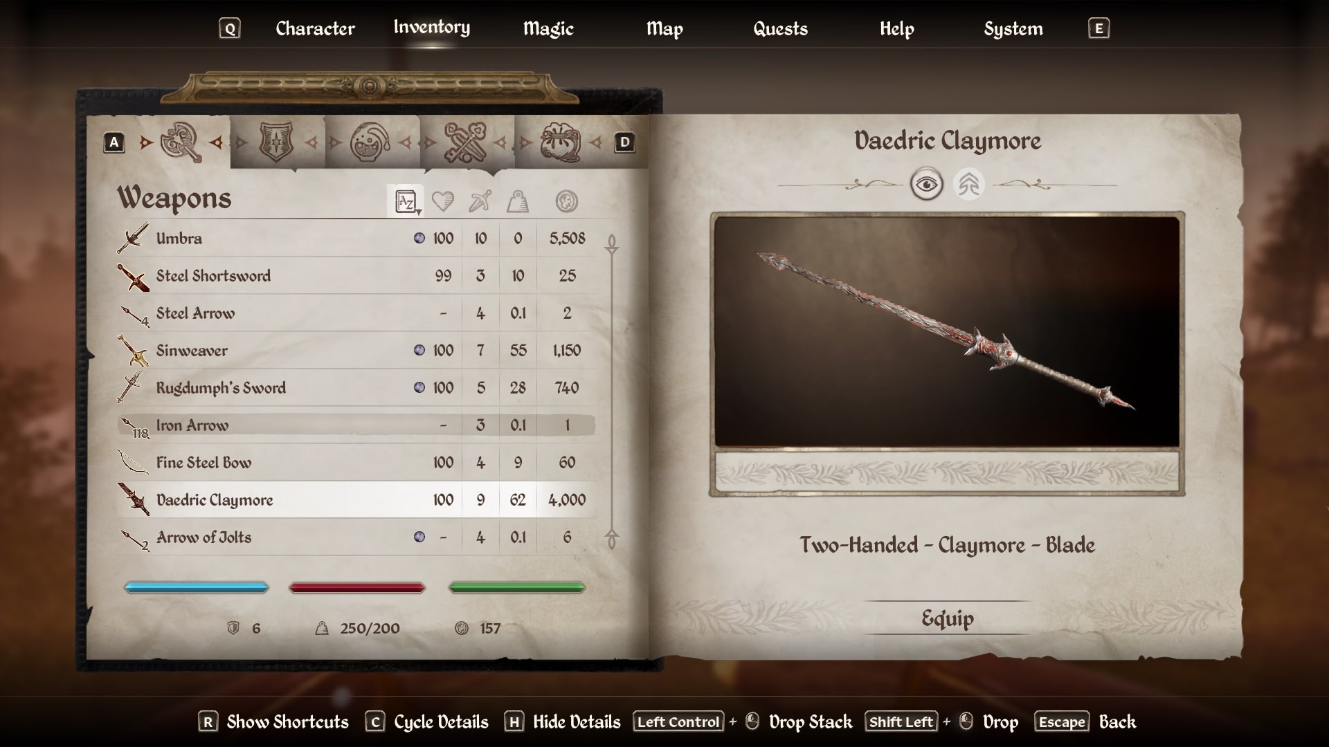 Daedric Claymore