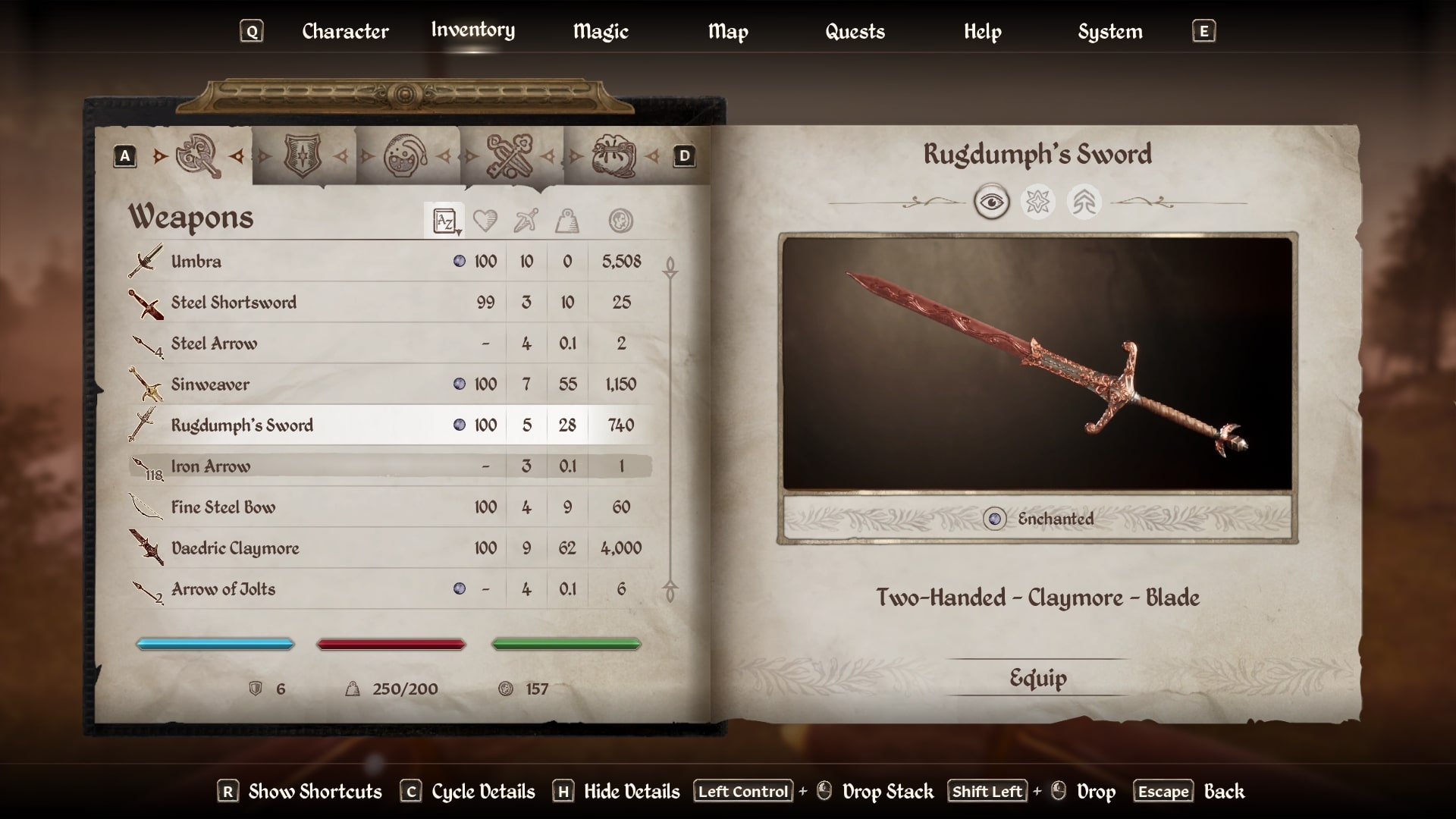 Rugdumph's Sword