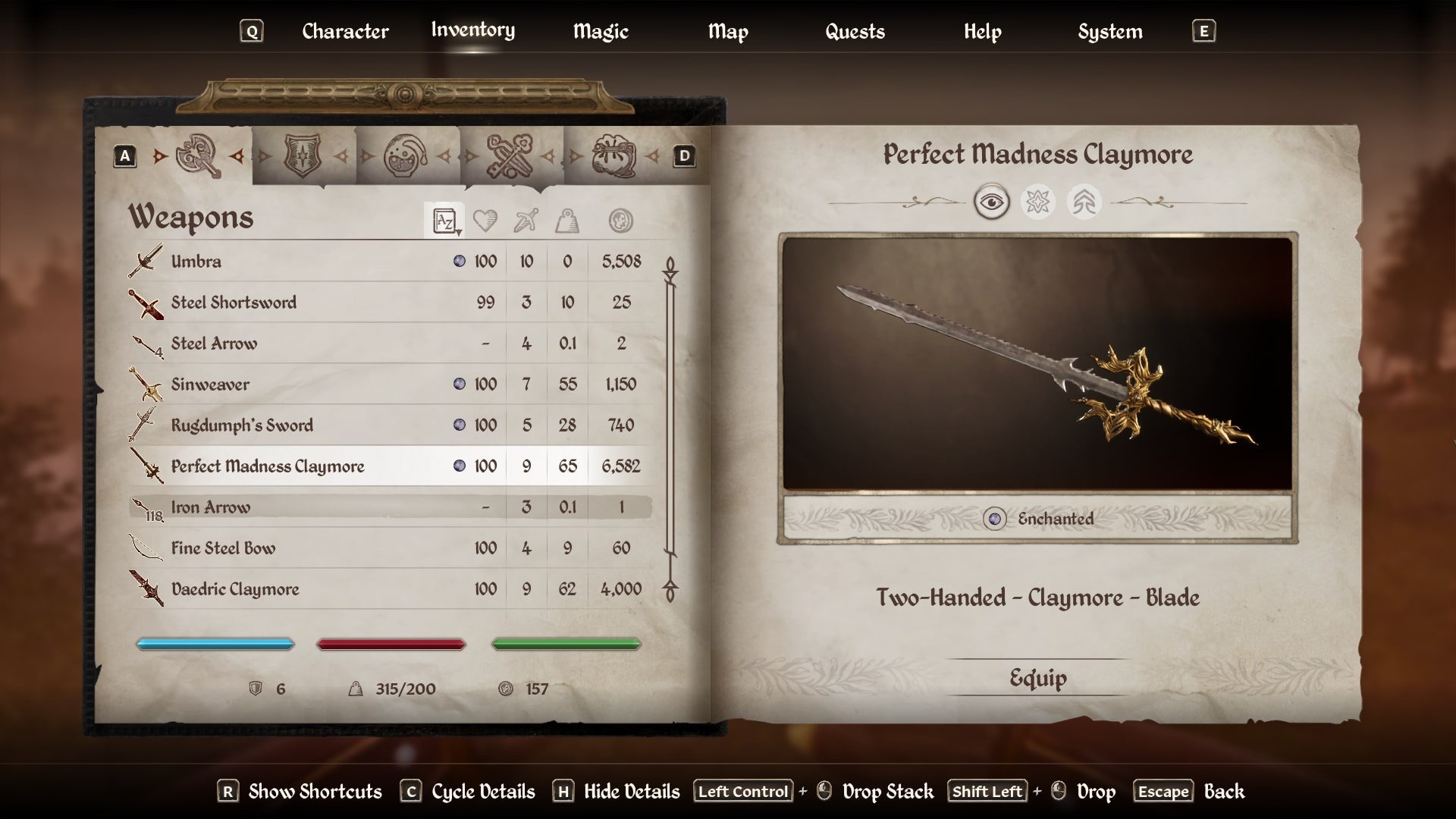 Madness Claymore (Image via Bethesda)