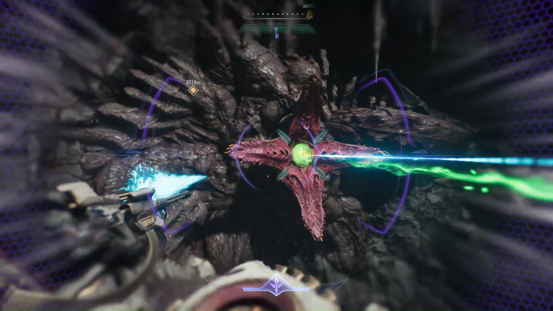 Perfect Dodging while on Cyber Dragon in DOOM The Dark Ages.