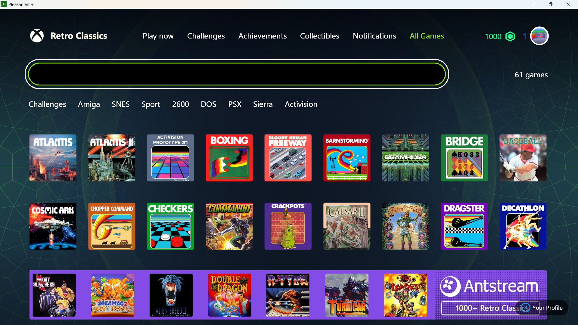 Play over 50 retro classics (Image via Xbox Game Pass)