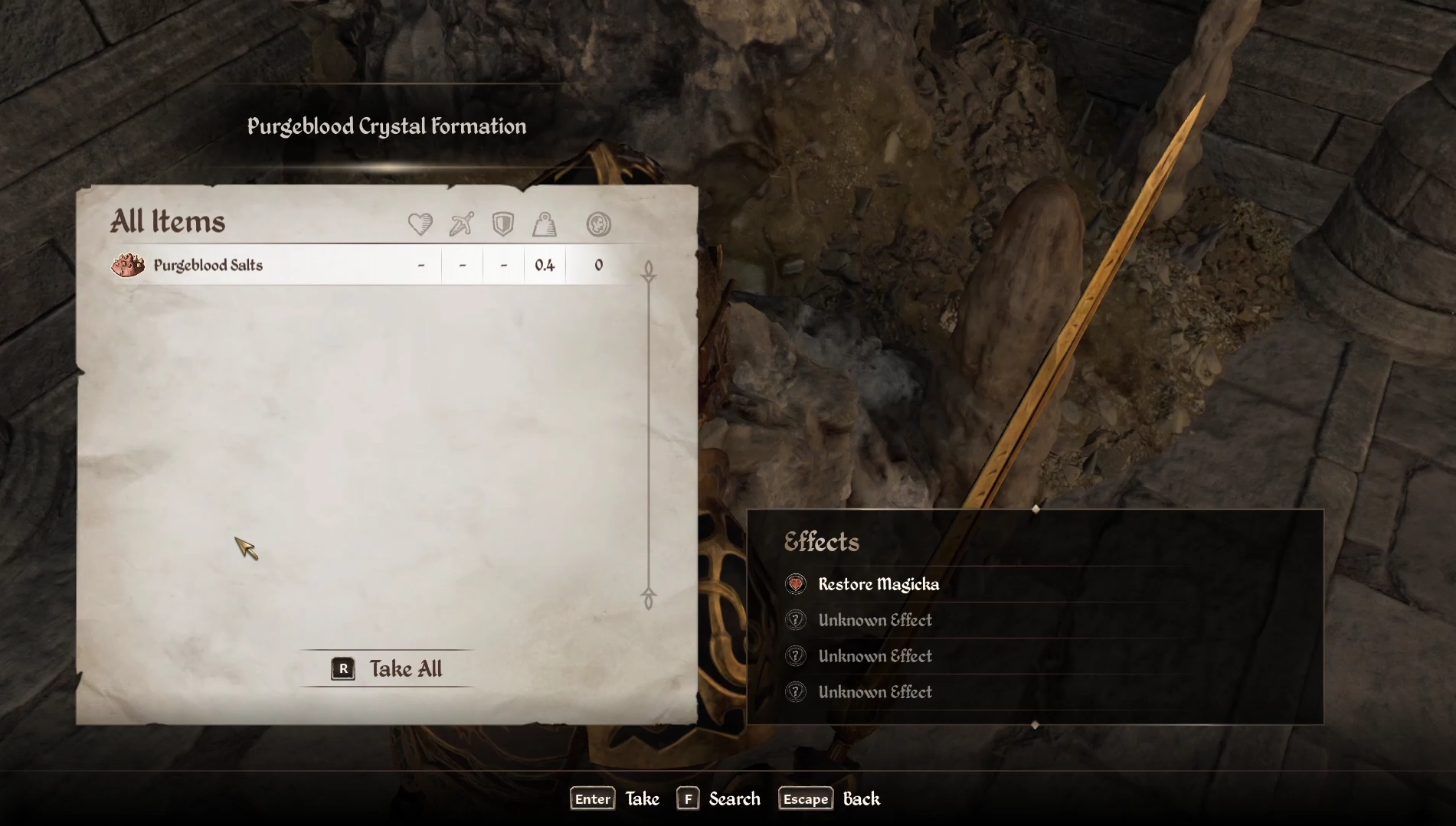 Searching Purgeblood Crystals (Image via Bethesda)