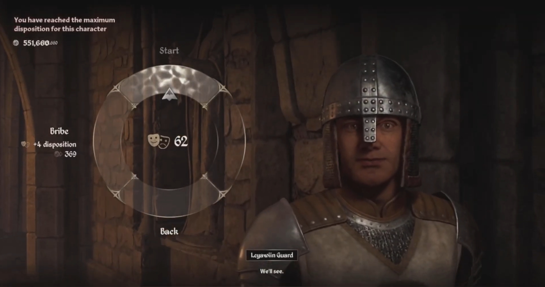 Bribe or Persuade the guard (Image via Bethesda)
