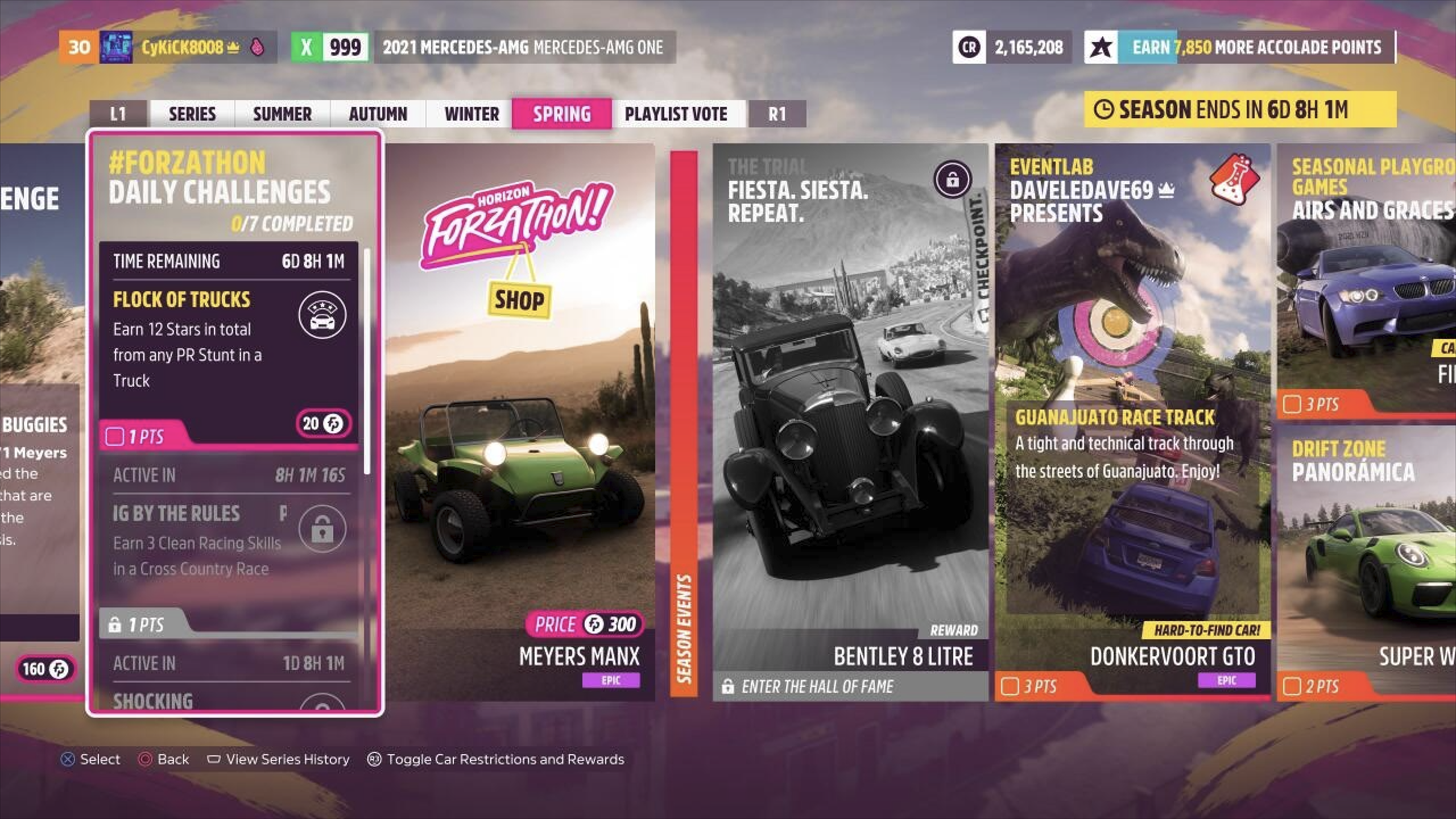 Forzathon Daily Challenges