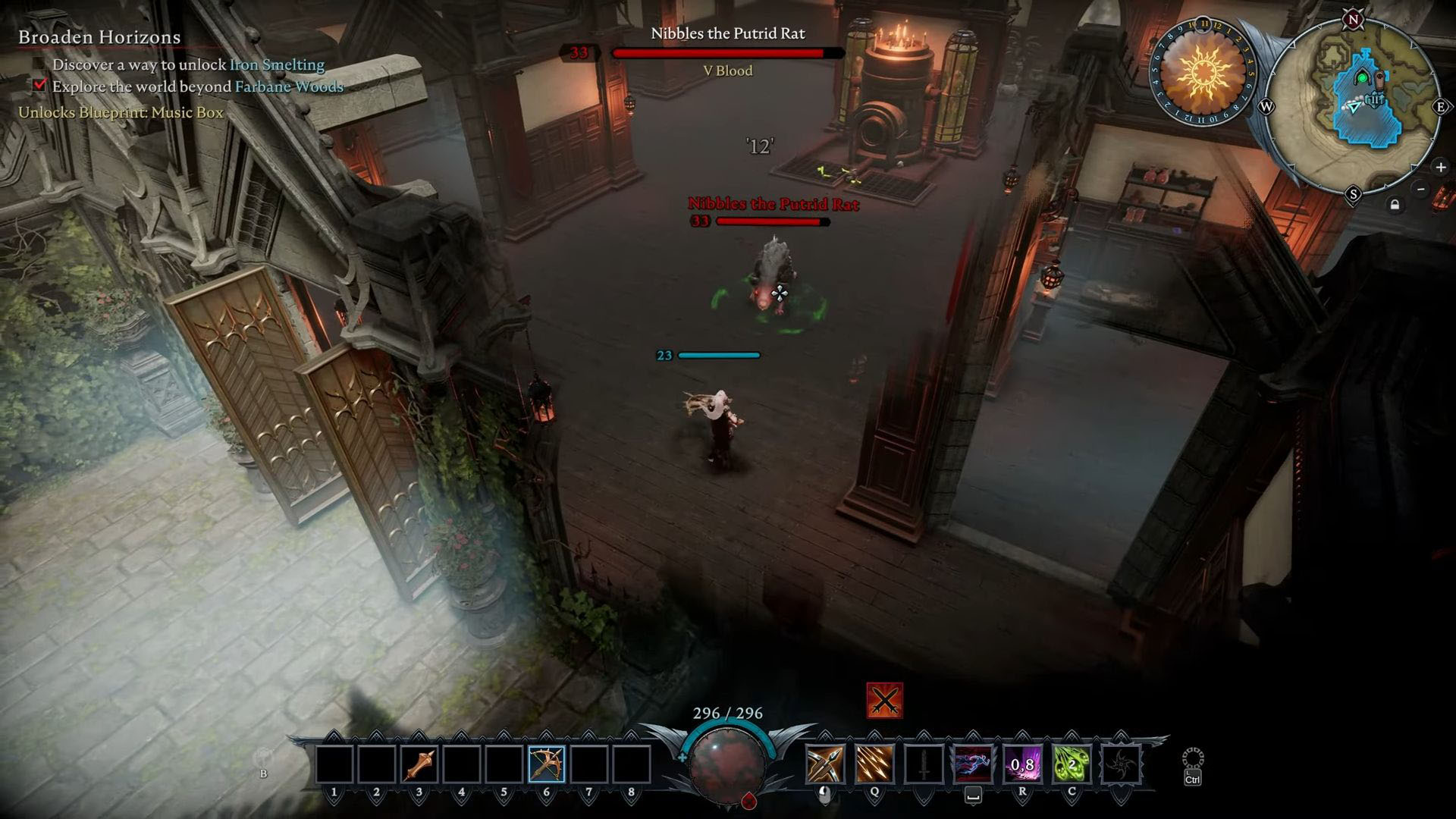 Nibbles the putrid rat fight