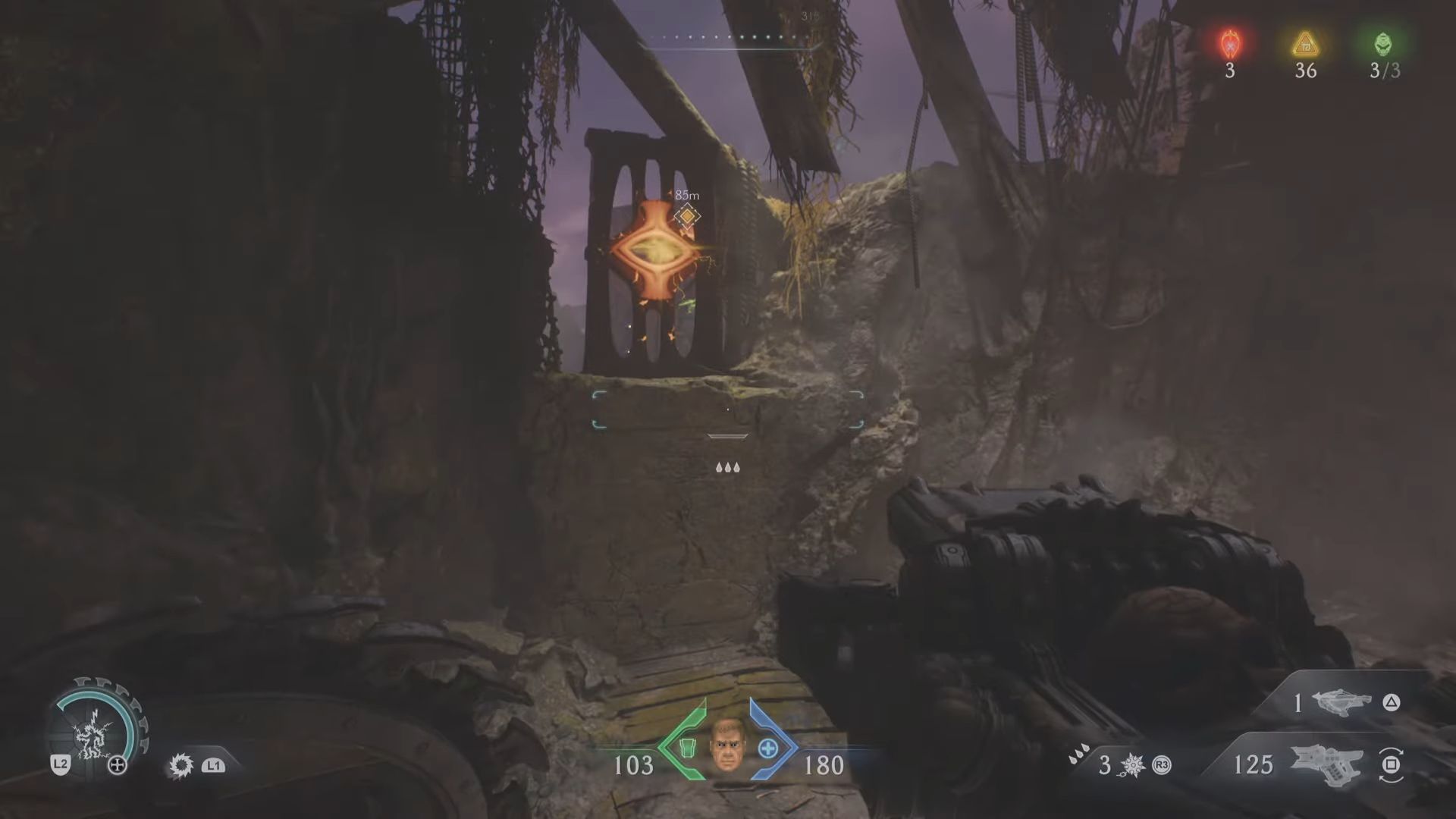 The second portal puzzle (Image via Bethesda | Deltia's Gaming)