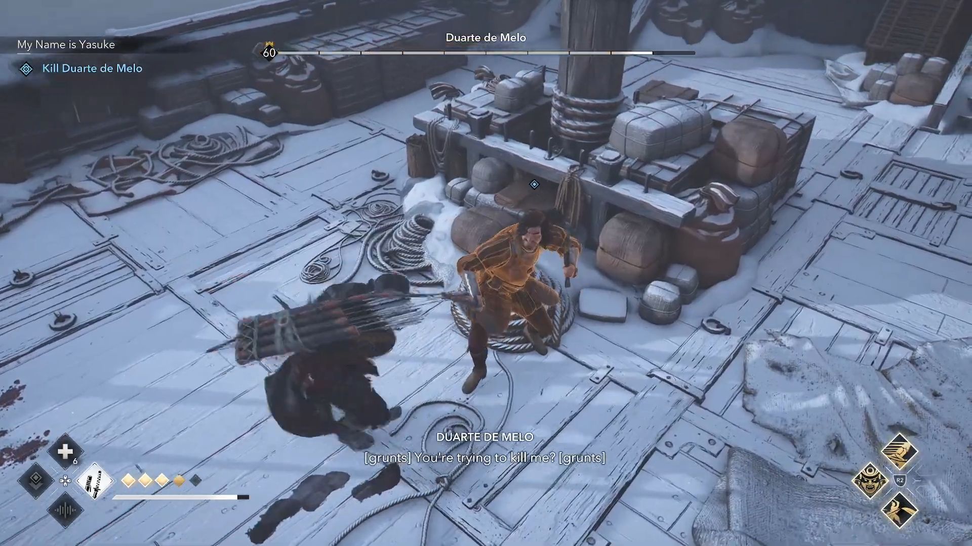 Duarte de Melo Boss fight Assasin's Creed Shadows