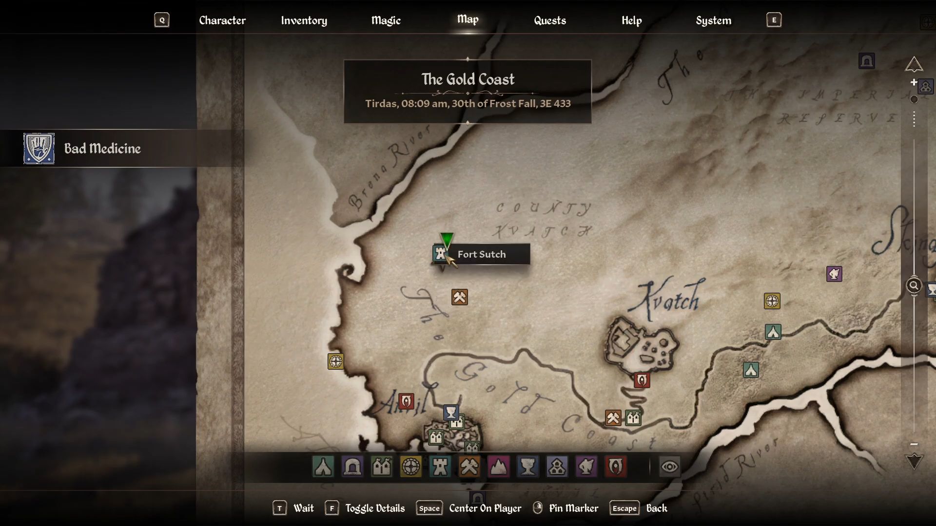 Fort Sutch location in Oblivion Remastered