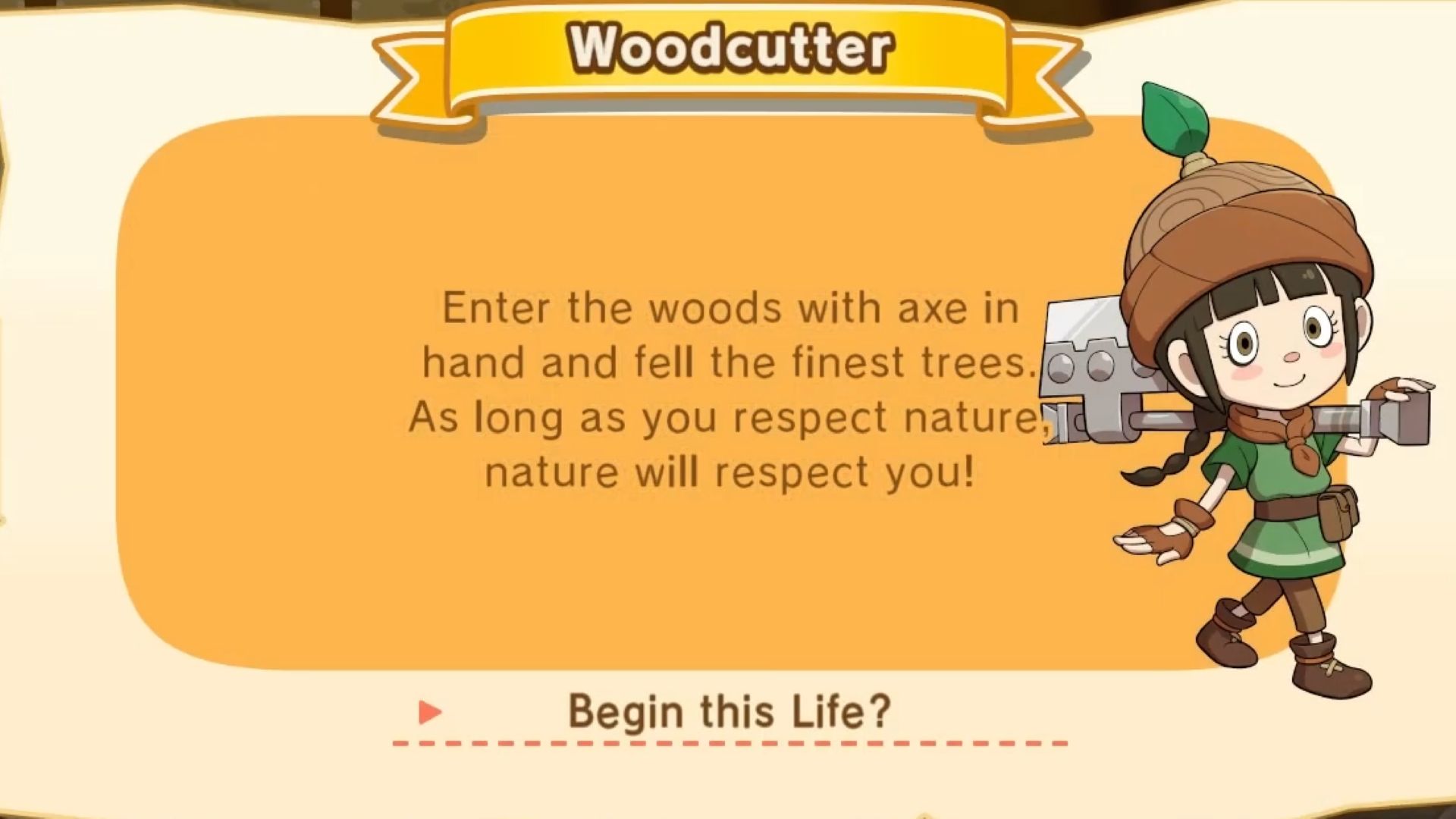 Woodcutter Fantasy Life i