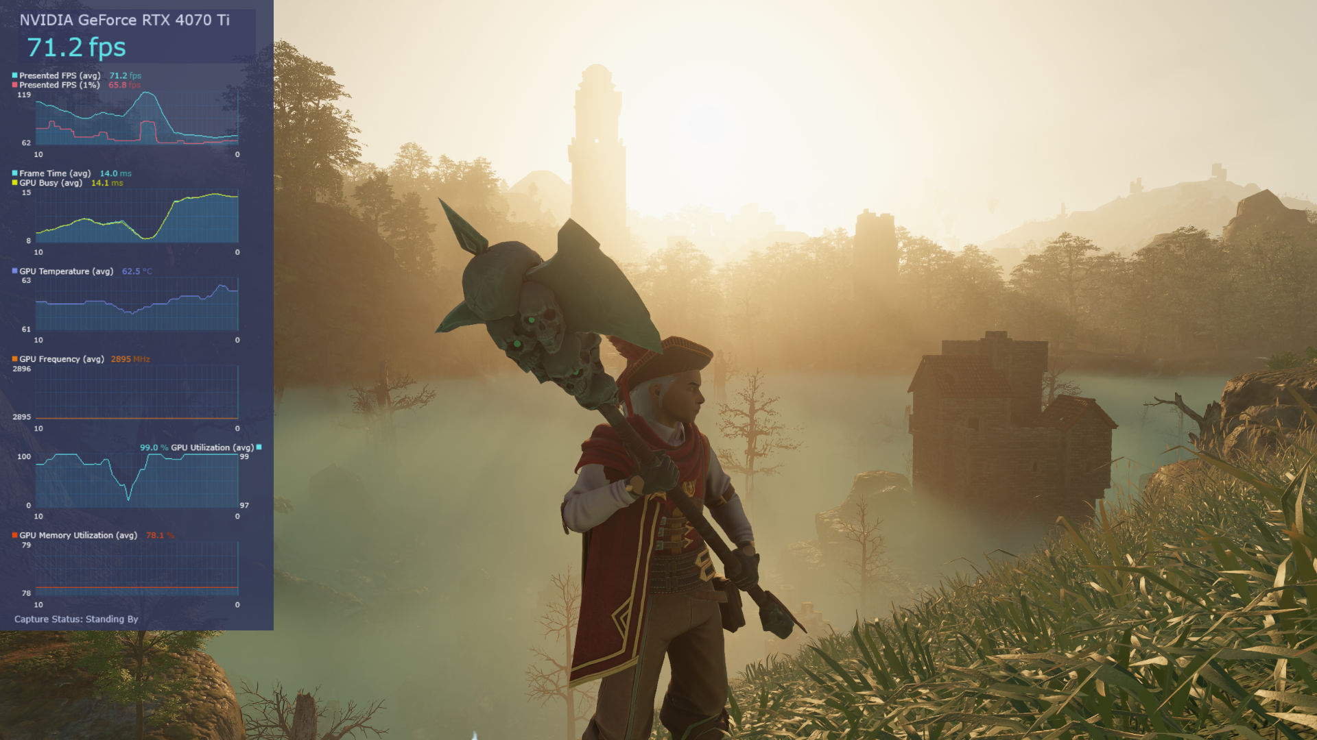 Enshrouded showing proper GPU and CPU utilization