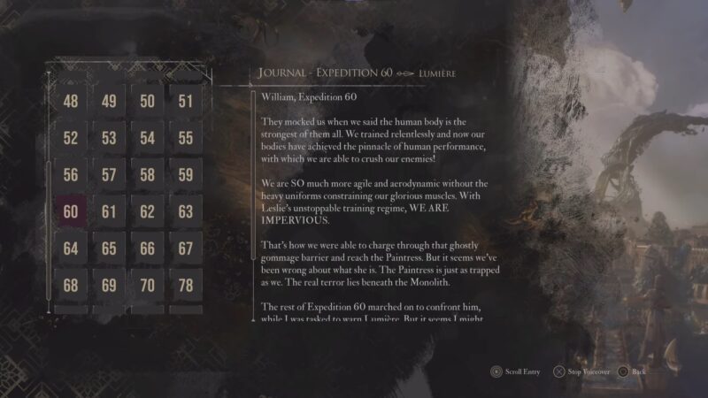 Clair Obscur Expedition 33: Where To Find Journal 60