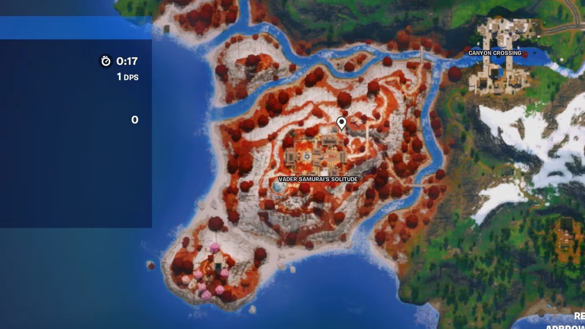 Go to Vader Samurai Solitude to find him (Source: Epic Games | @IGagar/YouTube)