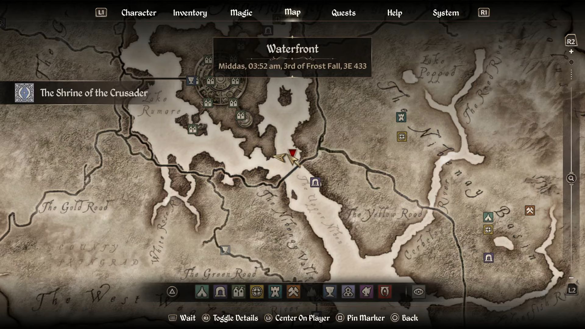 Shrine of the crusader location