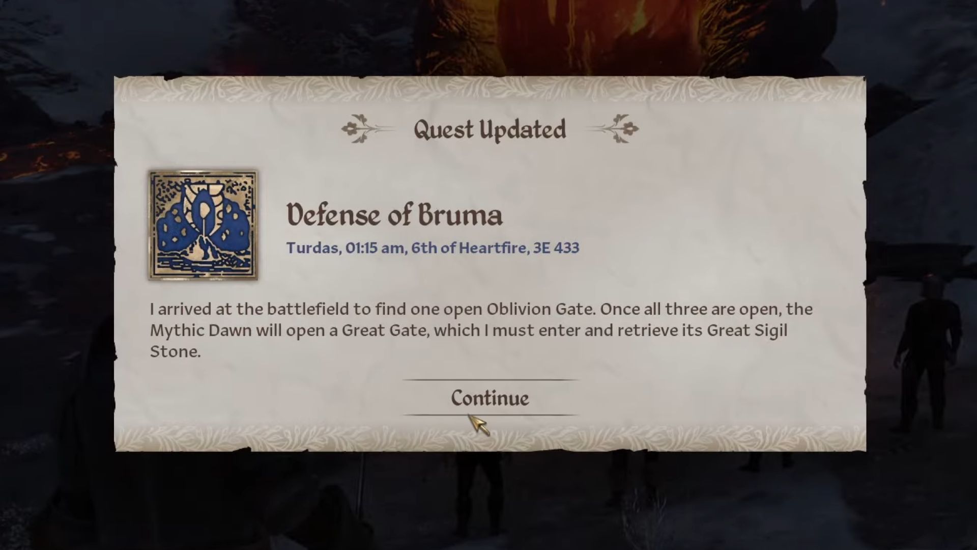 Defense of Bruma quest