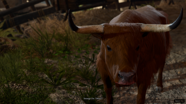 Strange Ox in Baldur's Gate [Source: Larian Studios]