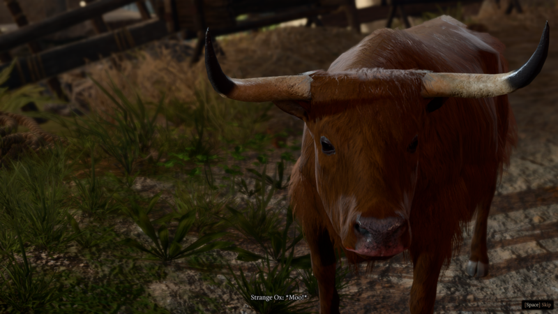 Strange Ox in Baldur's Gate [Source: Larian Studios]