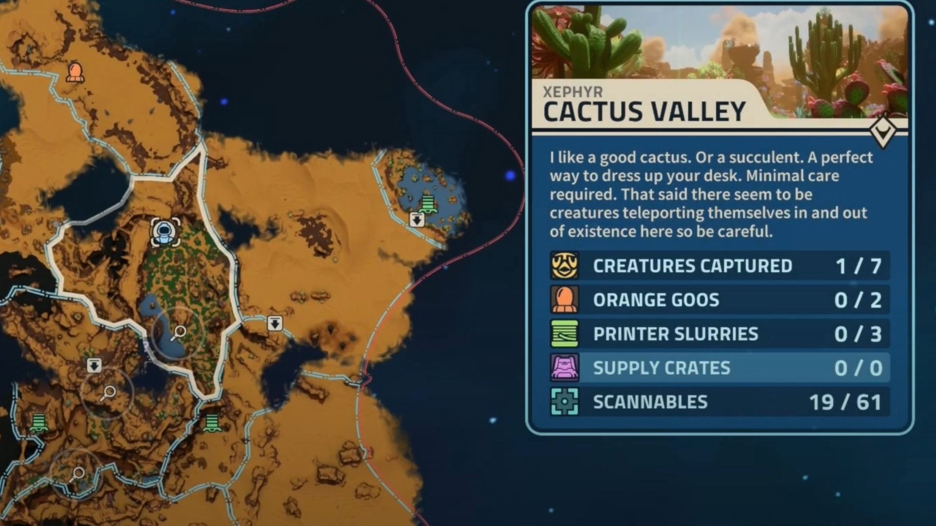 Selfie spot in the Cactus Valley region