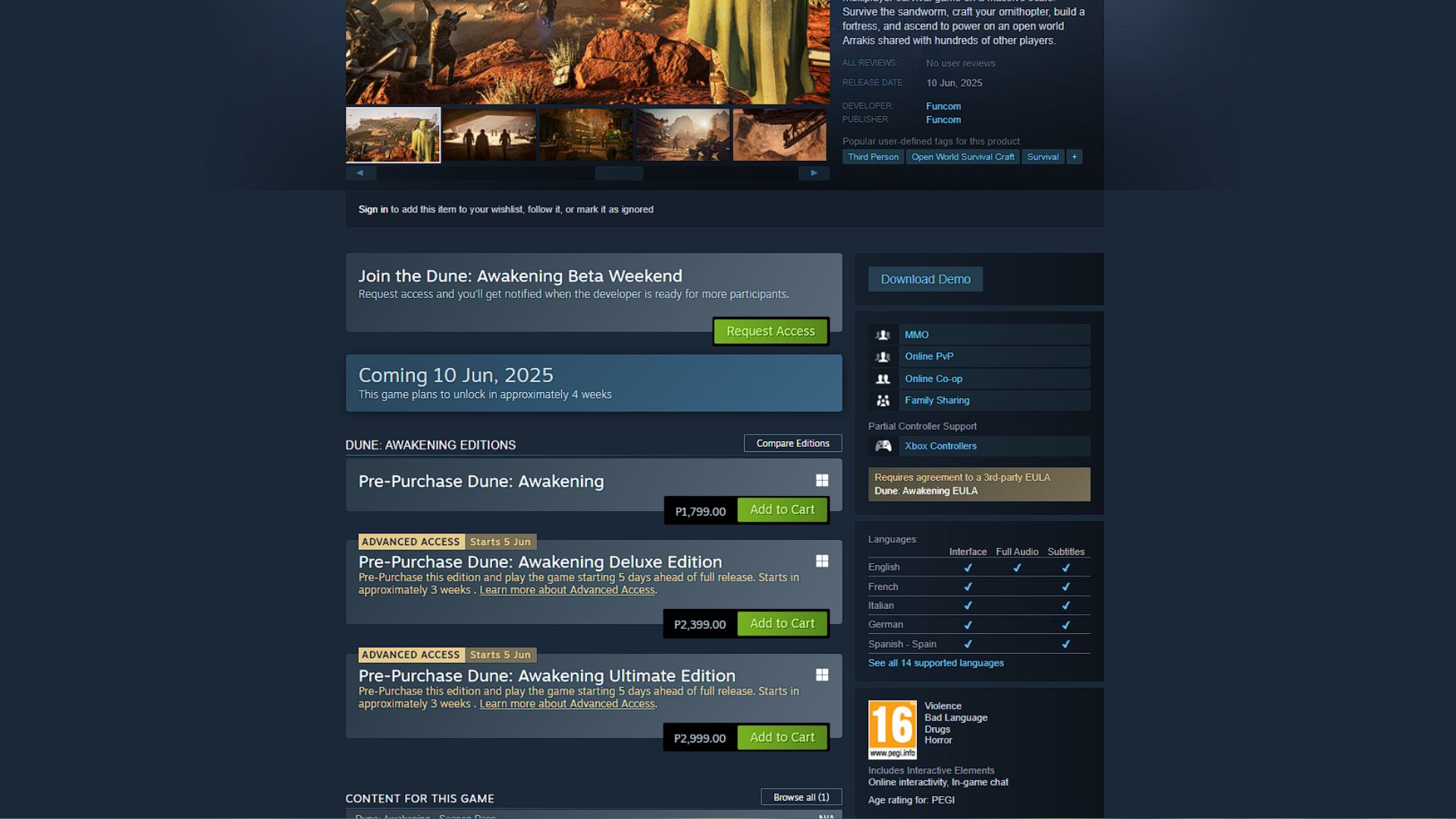 Sign up via the Steam App