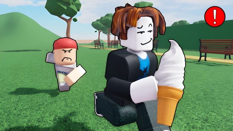 Steal Ice Cream from Kids (Image via Roblox)