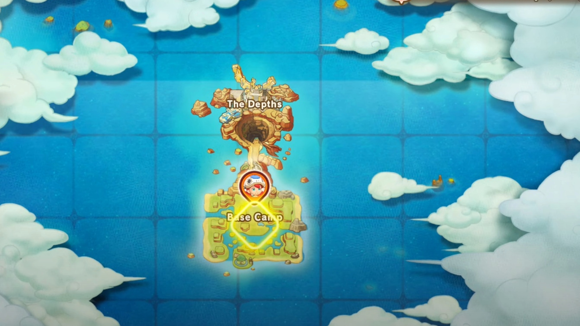 The Base Camp in Fantasy Life i (Source: Level-5 and Buckeye Bunny/Youtube)