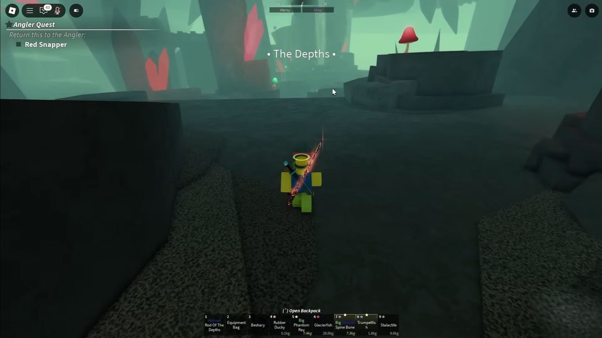 The Depths in Fisch (Image via Roblox)