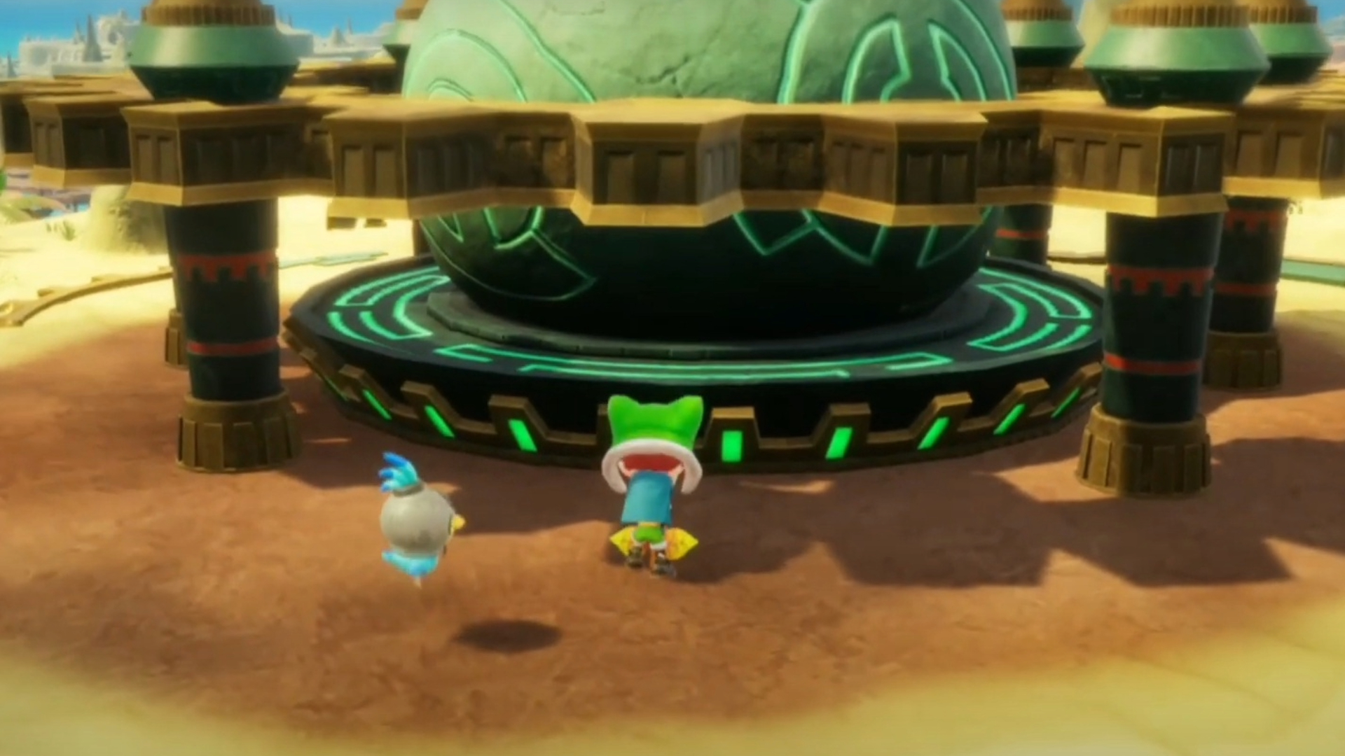 The Leafe behind the area's shrine
