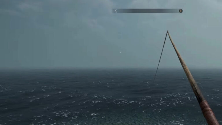 Throw the line and wait for the fish to bite